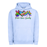 Pigment Grape Ice peace love equality Urban Hoodie - HRA Design Shop