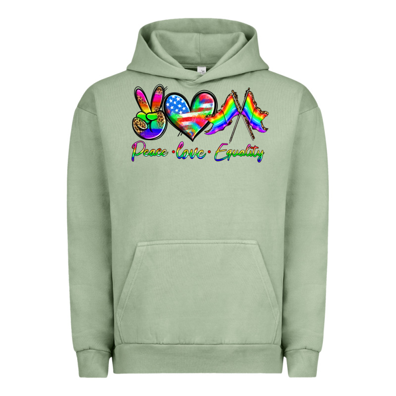 Peace Love Equality Urban Hoodie by HRA Design Shop | Teevron
