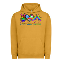 Pigment Peanut Butter peace love equality Urban Hoodie - HRA Design Shop