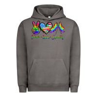 Pigment Tornado peace love equality Urban Hoodie - HRA Design Shop