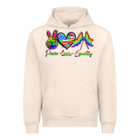 Sandshell peace love equality Urban Hoodie - HRA Design Shop