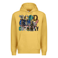 Antique Gold god bless the country Premium Hoodie - SublimationCraftShop