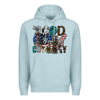Blue Mist god bless the country Premium Hoodie - SublimationCraftShop
