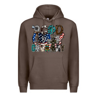 Coffee god bless the country Premium Hoodie - SublimationCraftShop