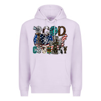 Lilac god bless the country Premium Hoodie - SublimationCraftShop