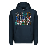 Navy god bless the country Premium Hoodie - SublimationCraftShop
