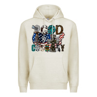 Oatmeal Heather god bless the country Premium Hoodie - SublimationCraftShop