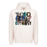 Pale Pink god bless the country Premium Hoodie - SublimationCraftShop