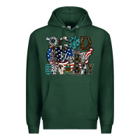 Sports Green god bless the country Premium Hoodie - SublimationCraftShop