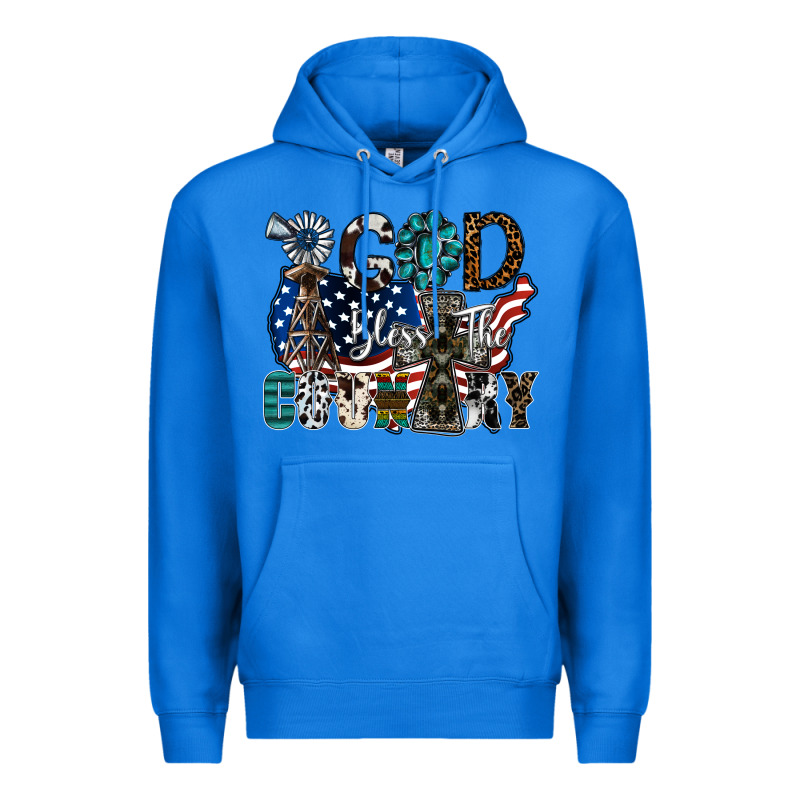 God Bless The Country Premium Hoodie by SublimationCraftShop | Teevron