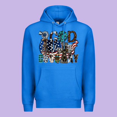 God Bless The Country Premium Hoodie Designed By Sublimationcraftshop