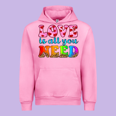 Love Is All You Need Urban Hoodie Designed By Hra Design Shop