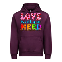 Mauve Wine love is all you need Urban Hoodie - HRA Design Shop