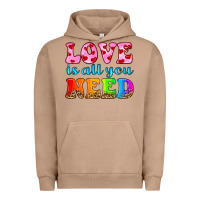 Pigment Burro love is all you need Urban Hoodie - HRA Design Shop