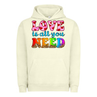 Pigment Pistachio love is all you need Urban Hoodie - HRA Design Shop