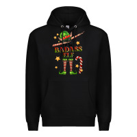Black im the badass elf Premium Hoodie - FaDigitalArtStudio
