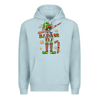Blue Mist im the badass elf Premium Hoodie - FaDigitalArtStudio