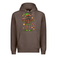 Coffee im the badass elf Premium Hoodie - FaDigitalArtStudio