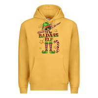 Mustard im the badass elf Premium Hoodie - FaDigitalArtStudio
