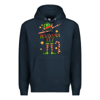 Navy im the badass elf Premium Hoodie - FaDigitalArtStudio
