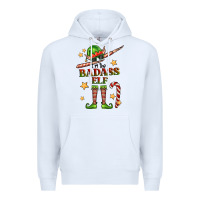 White im the badass elf Premium Hoodie - FaDigitalArtStudio