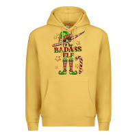 Antique Gold im the badass elf Premium Hoodie - FaDigitalArtStudio