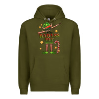 Army Green im the badass elf Premium Hoodie - FaDigitalArtStudio