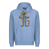 Colony Blue im the badass elf Premium Hoodie - FaDigitalArtStudio