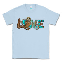 Dusty Blue owl love Classic Tee - BarkalooDesign