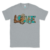 Heather Grey owl love Classic Tee - BarkalooDesign