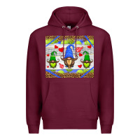 Burgundy western tennis gnome Premium Hoodie - HRA Design Shop