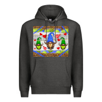 Charcoal Heather western tennis gnome Premium Hoodie - HRA Design Shop