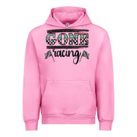 Fuchsia Pink goneracing Urban Hoodie - CowhideDigitalArt