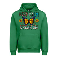 Emerald keep calm dream on Urban Hoodie - CowhideDigitalArt