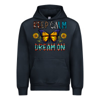 Navy keep calm dream on Urban Hoodie - CowhideDigitalArt