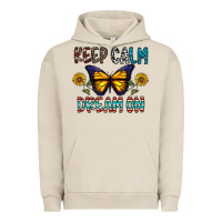 Pigment French Oak keep calm dream on Urban Hoodie - CowhideDigitalArt