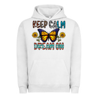 Pigment Lunar Rock keep calm dream on Urban Hoodie - CowhideDigitalArt