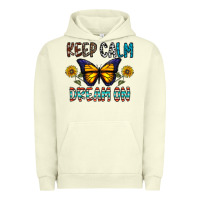 Pigment Pistachio keep calm dream on Urban Hoodie - CowhideDigitalArt