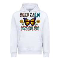 White keep calm dream on Urban Hoodie - CowhideDigitalArt