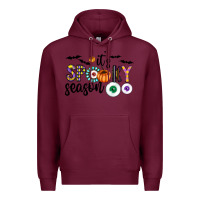 Burgundy spooky Premium Hoodie - CowhideDigitalArt