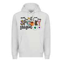 Dove Grey spooky Premium Hoodie - CowhideDigitalArt
