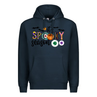 Navy spooky Premium Hoodie - CowhideDigitalArt