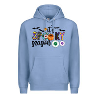 Colony Blue spooky Premium Hoodie - CowhideDigitalArt