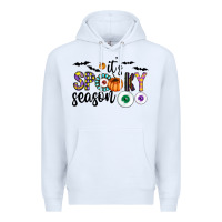 White spooky Premium Hoodie - CowhideDigitalArt