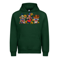 Foreset Green american gnomes Urban Hoodie - FaDigitalArtStudio