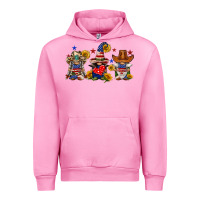 Fuchsia Pink american gnomes Urban Hoodie - FaDigitalArtStudio