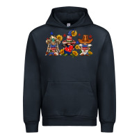Navy american gnomes Urban Hoodie - FaDigitalArtStudio