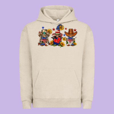 American Gnomes Urban Hoodie Designed By Fadigitalartstudio
