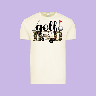 Golf Dad Vintage Tee Designed By Artiststas