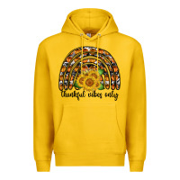 Lemon Thankful Vibes Only Premium Hoodie - CowhideDigitalArt